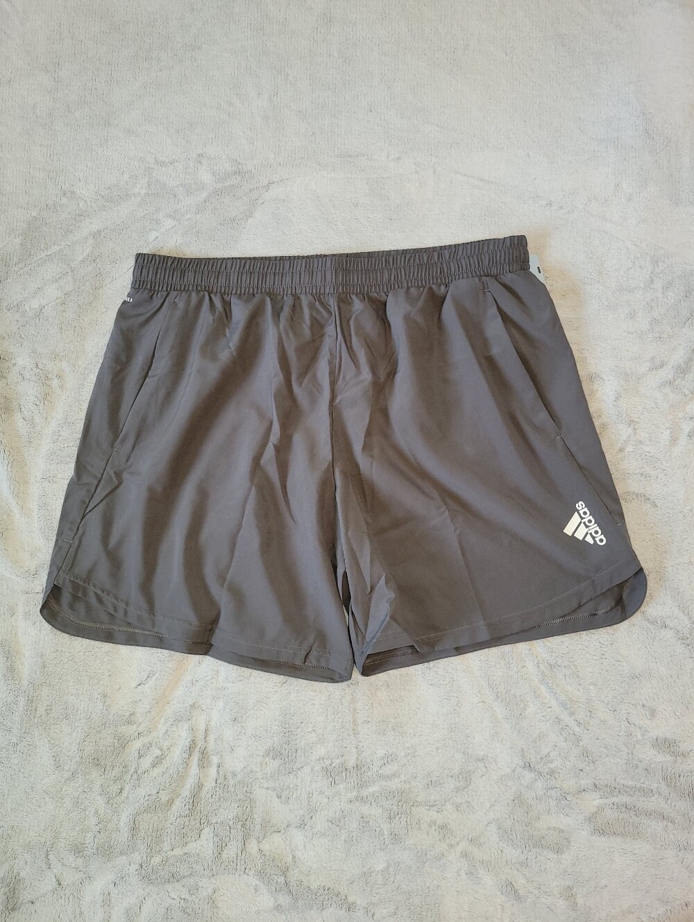 Adidas Mens 2XL Aeroready Designed For Movement Gray Athletic Performance Shorts